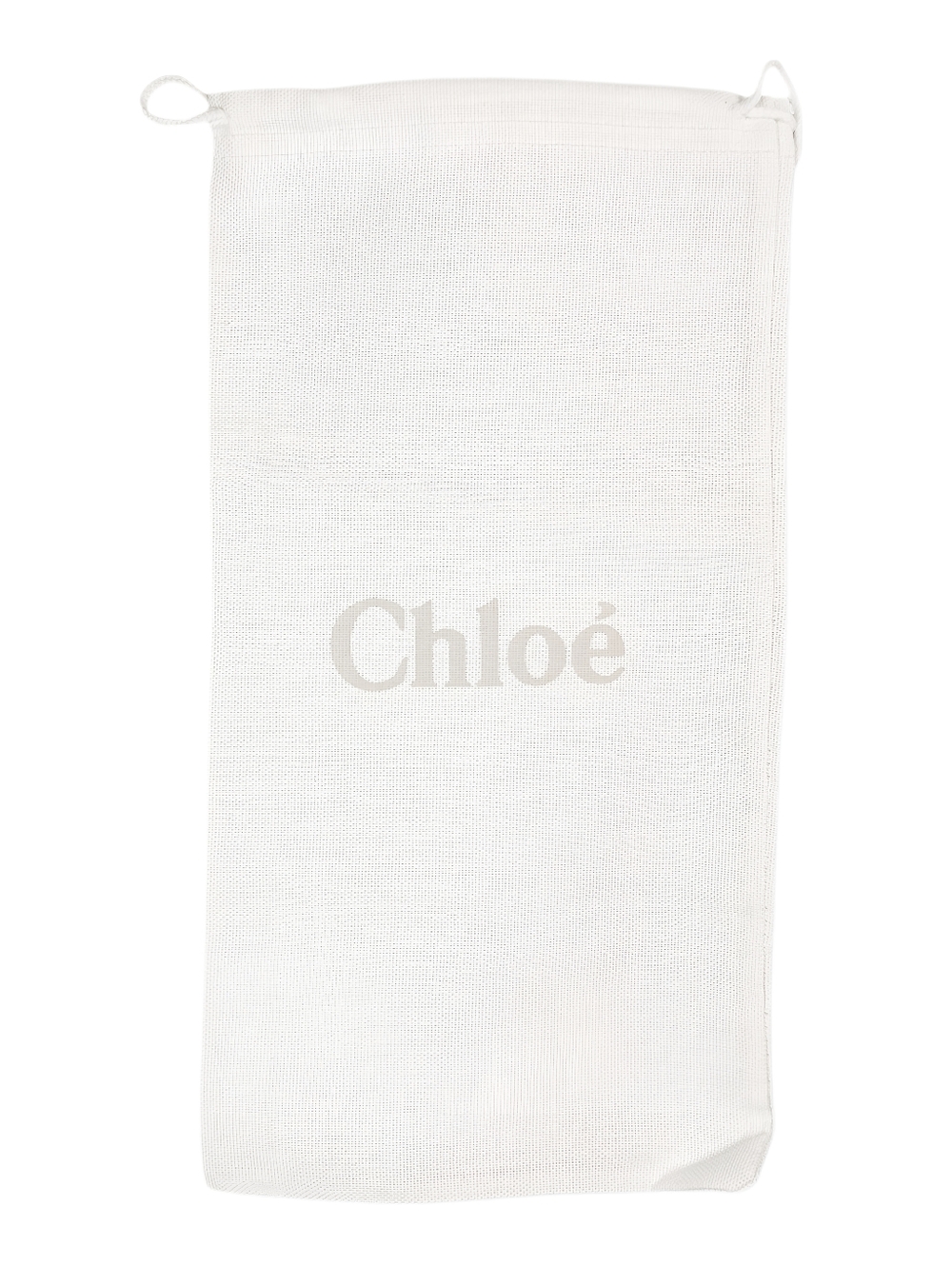 Chloe White Drawstring Dust Bag Pouch Authentic 13" x 7"
